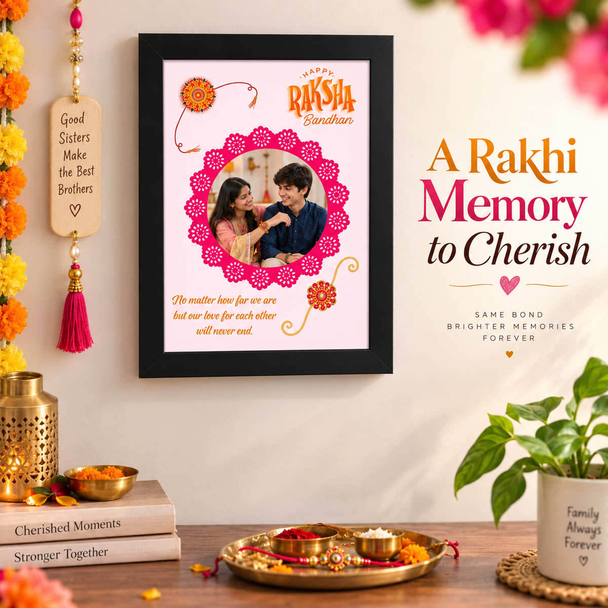 Special  Rakshabandhan  Frame For Rakhi