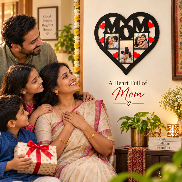 Mom Heart Wall Frame