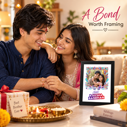 Rakshabandhan Frame Rectangular For Rakhi