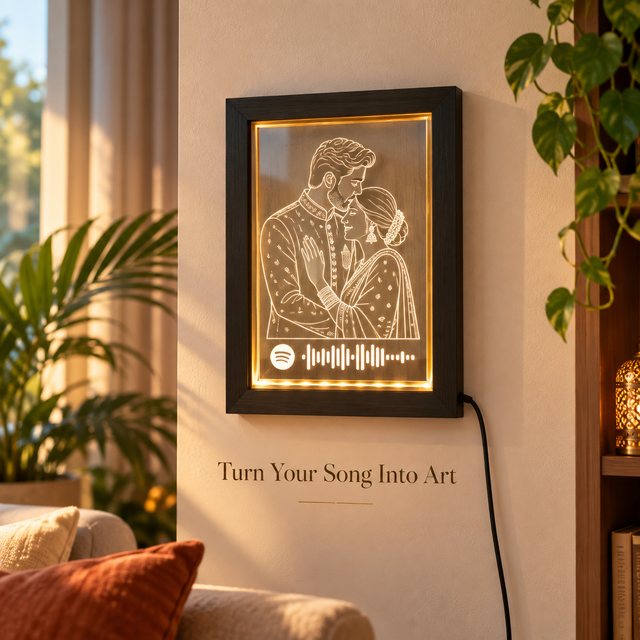 LED Sketch With Spotify Frame