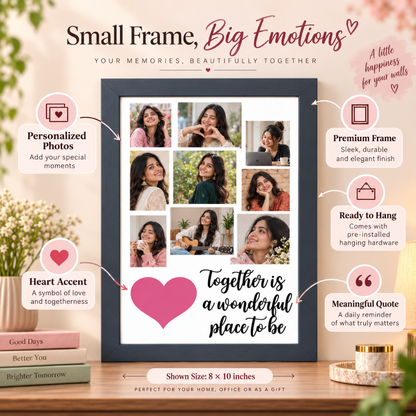 Personalized 9 pictures frame product features and details