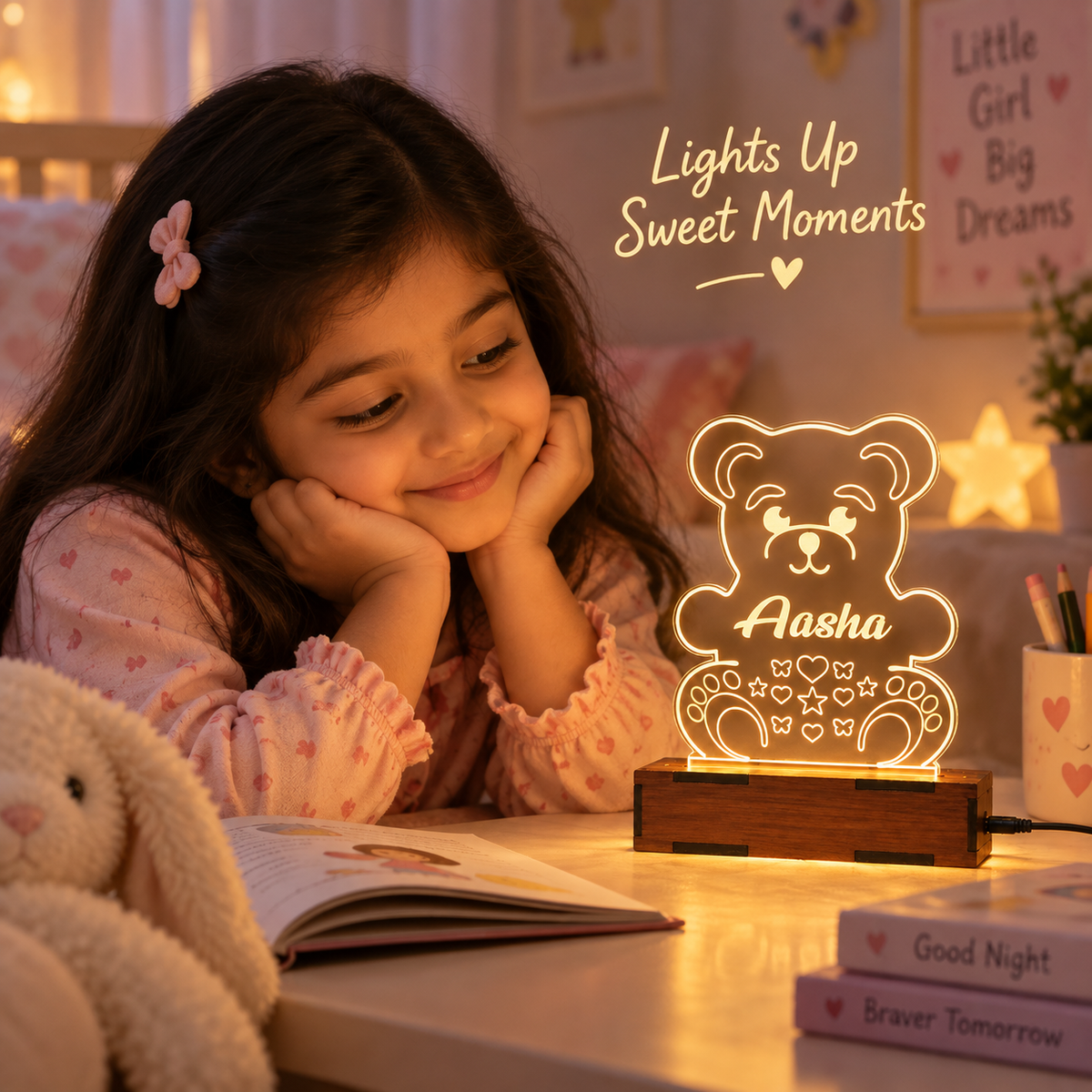 Teddy Acrylic LED Table Top