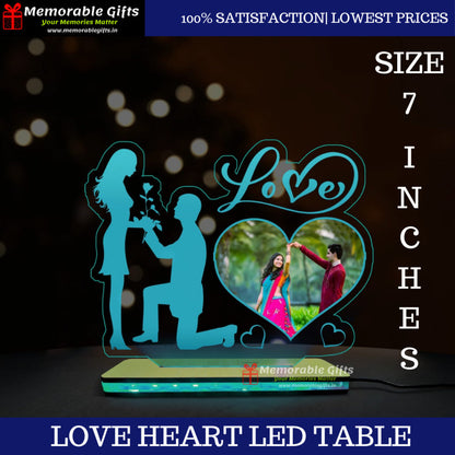 Love Heart LED Table Top