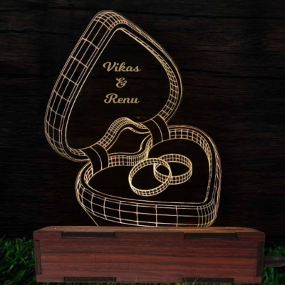 Personalized Led Ring Box Table Top
