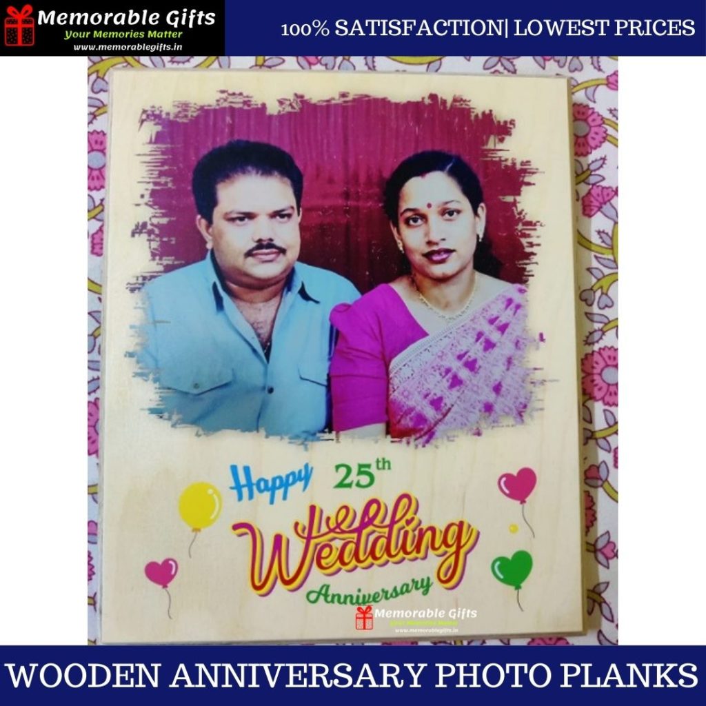 Wooden Anniversary Photo Portrait Planks