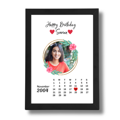 Giftiliya Birthday Calendar Frame