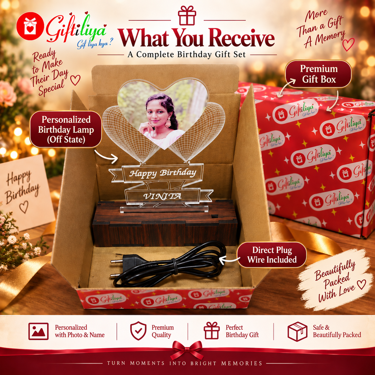 Giftiliya Birthday Lamp