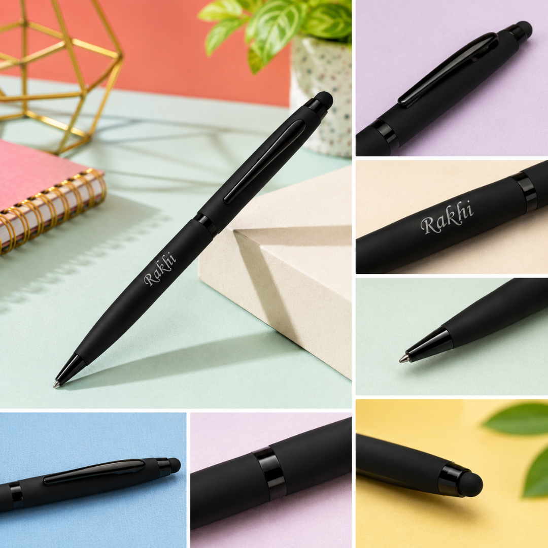 Personalized Black Stylus Pen