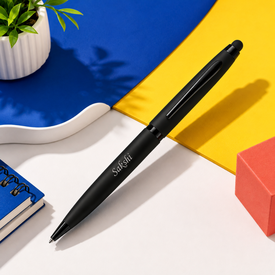 Personalized Black Stylus Pen