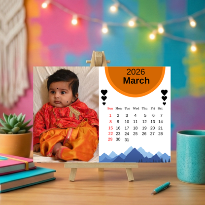 Calendar with stand