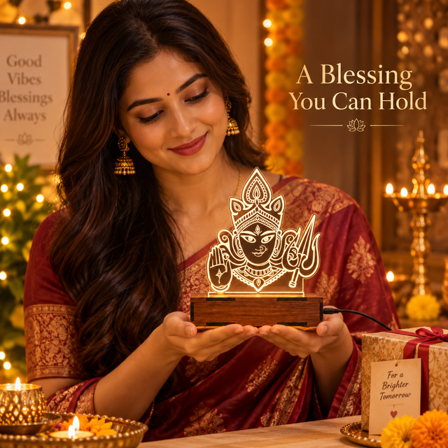 Maa Durga LED Gleam Art