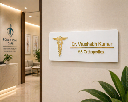 Acrylic Doctor Name Plate