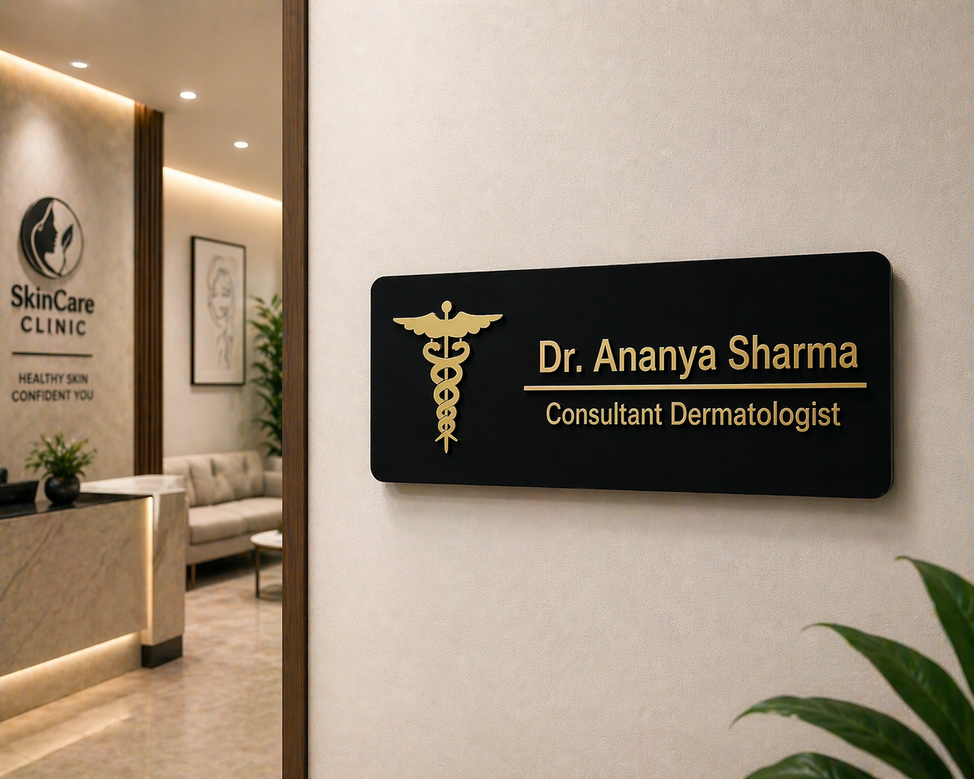 Acrylic Doctor Name Plate