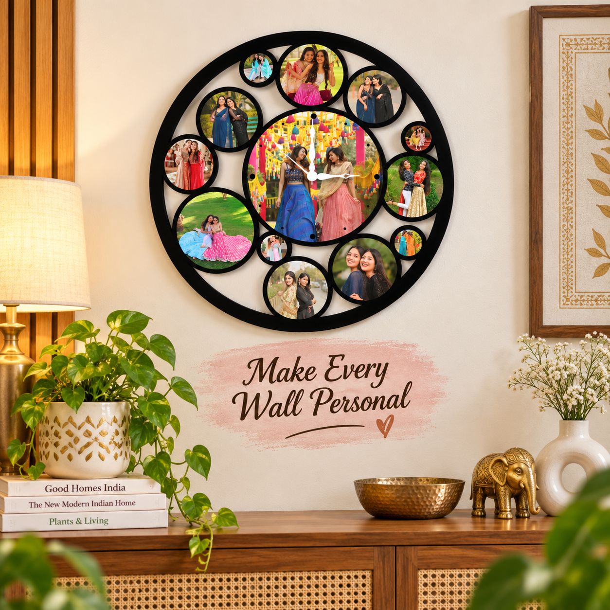 13 CIRCLES WALL CLOCK