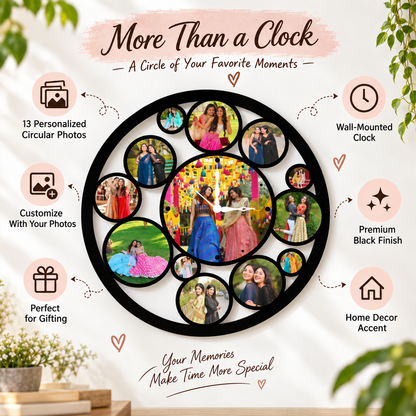 13 CIRCLES WALL CLOCK