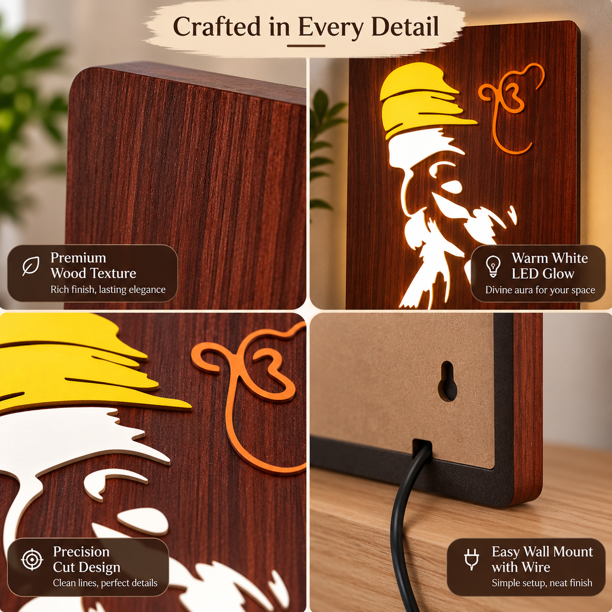Guru Nanak Dev ji Blessings LED Wall Frame