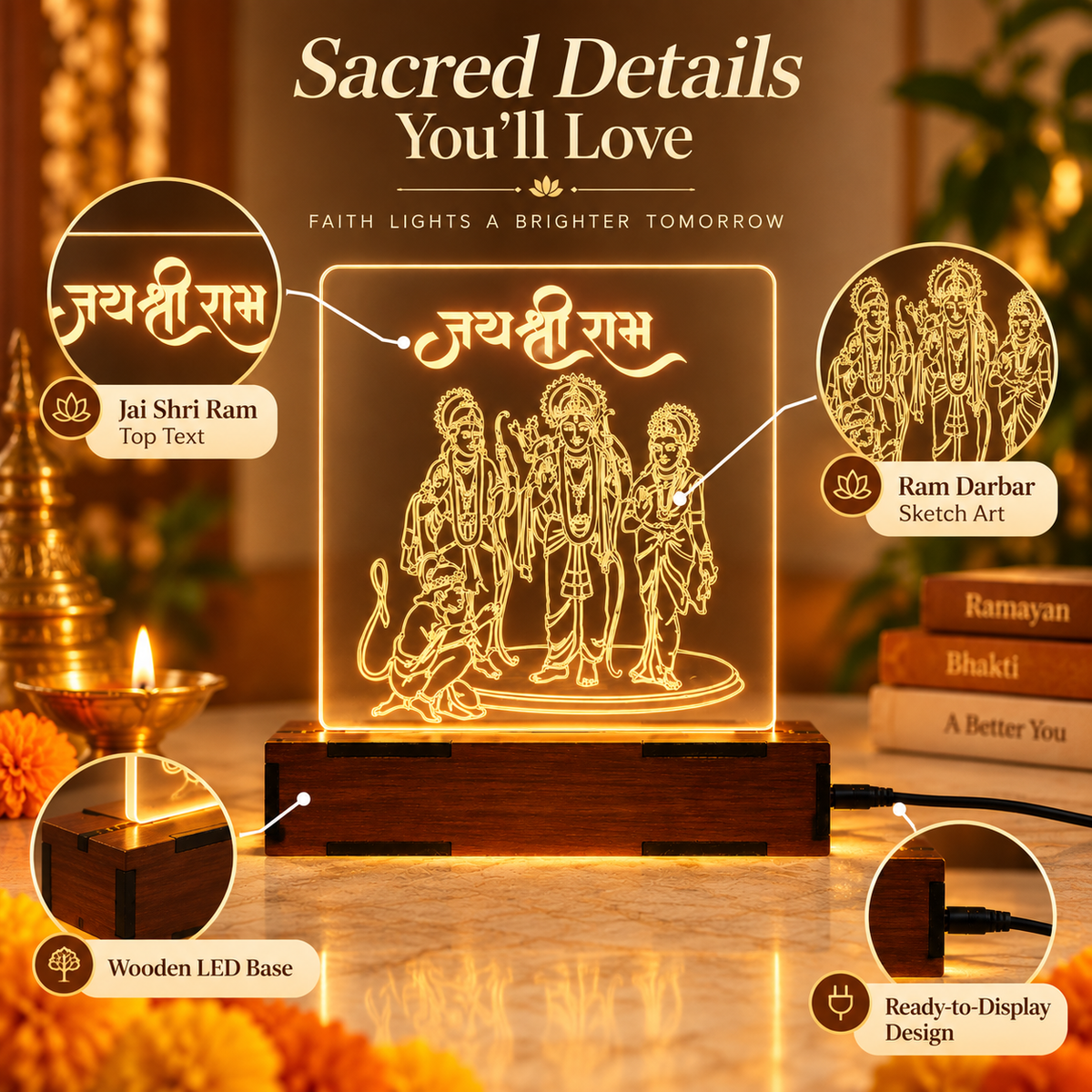 Shree Ram Darbar LED GleamArt