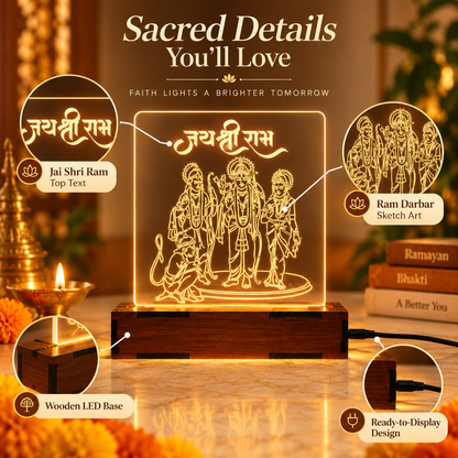 Shree Ram Darbar LED GleamArt