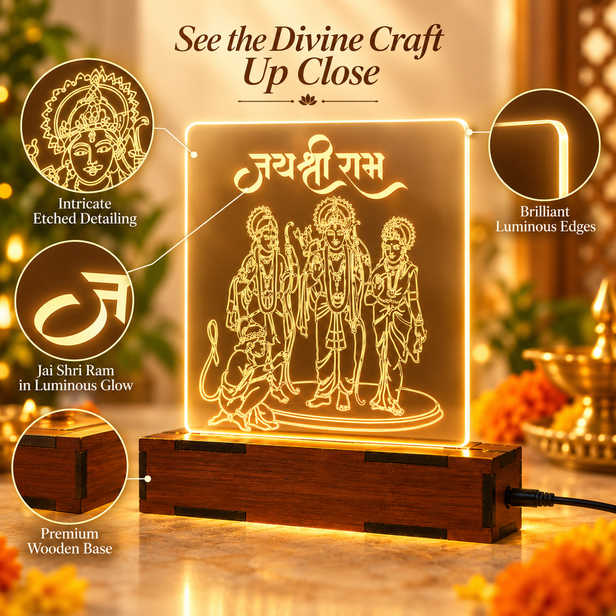Shree Ram Darbar LED GleamArt