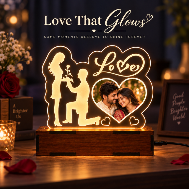 Love Heart LED Table Top