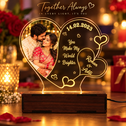 Couple Heart LED Table Top