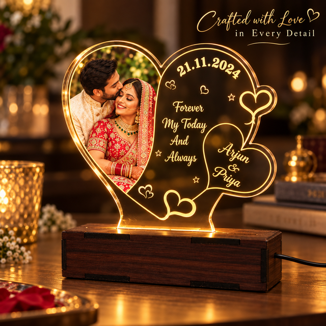 Couple Heart LED Table Top