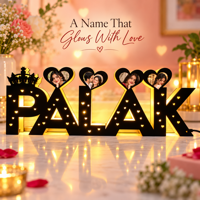 LED Wooden Name