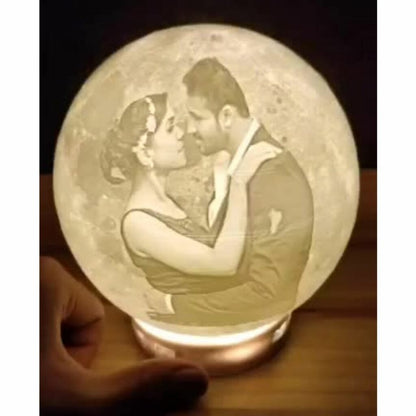 Customized Moon Lamp with Bluetooth Speaker