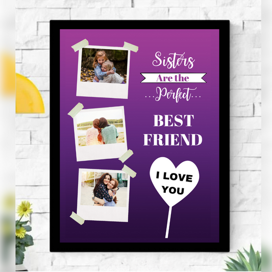 Sisters Best Friend Frame Rakhi