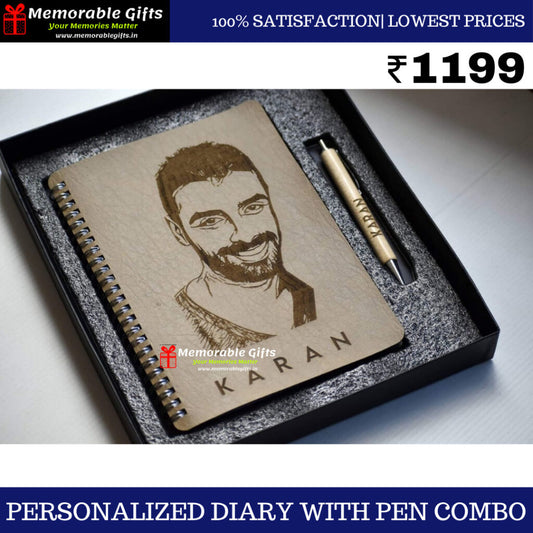 Personalized Diary with pen combo