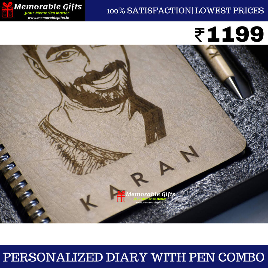 Personalized Diary with pen combo