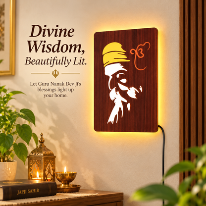 Guru Nanak Dev ji Blessings LED Wall Frame