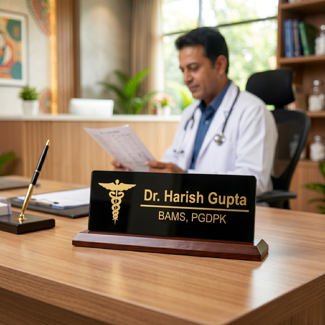 Acrylic Doctor Name Plate