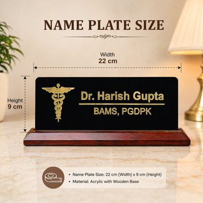 Acrylic Doctor Name Plate