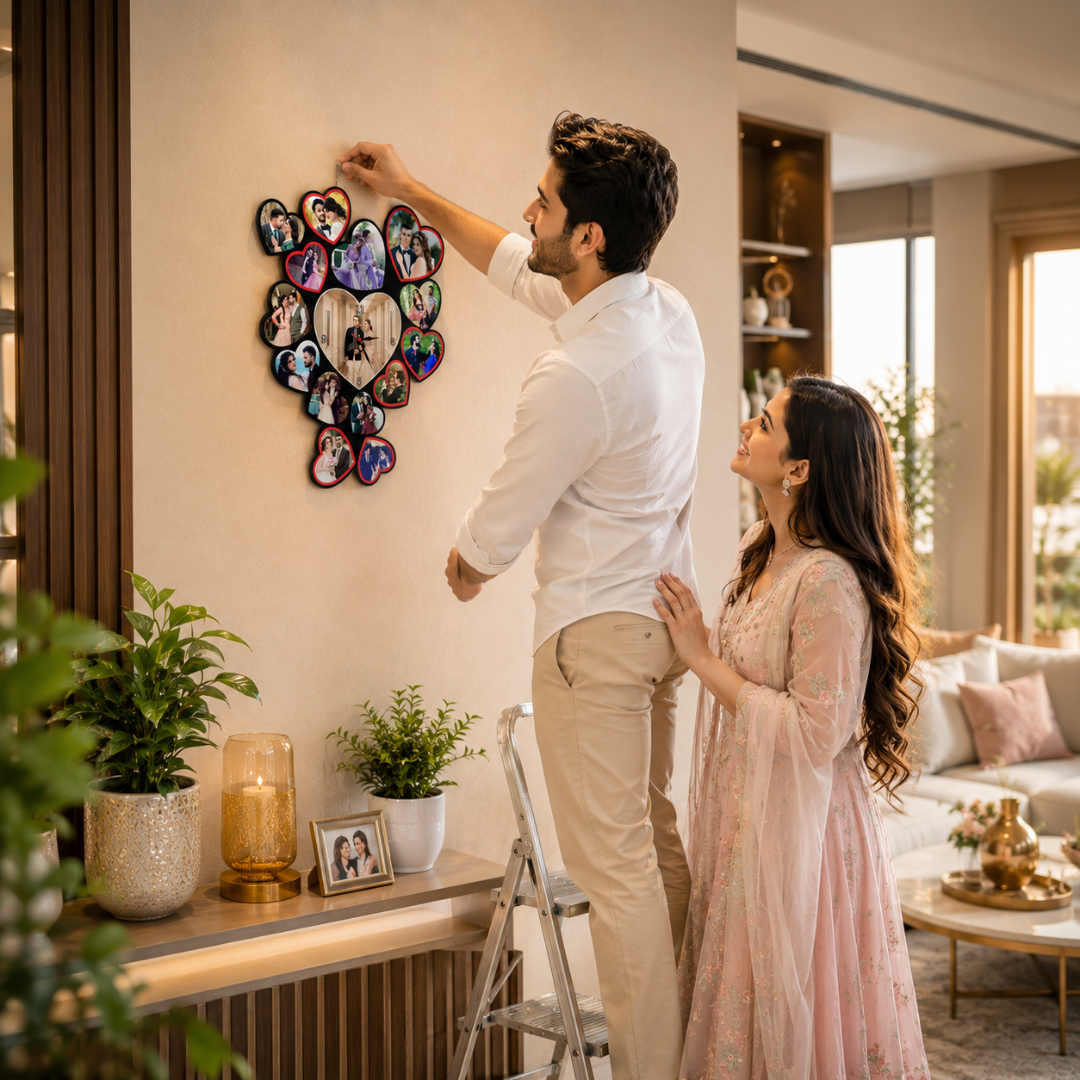 15 HEARTS WALL CLOCK
