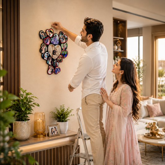 15 HEARTS WALL CLOCK