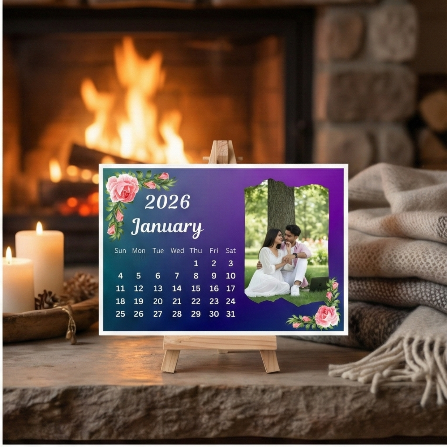 Calendar With Stand 2026