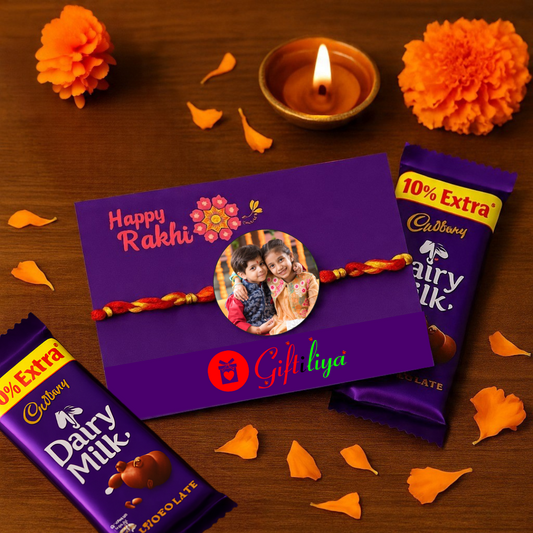 Wooden Photo Rakhi