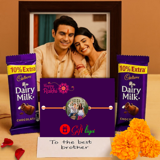Wooden Photo Rakhi