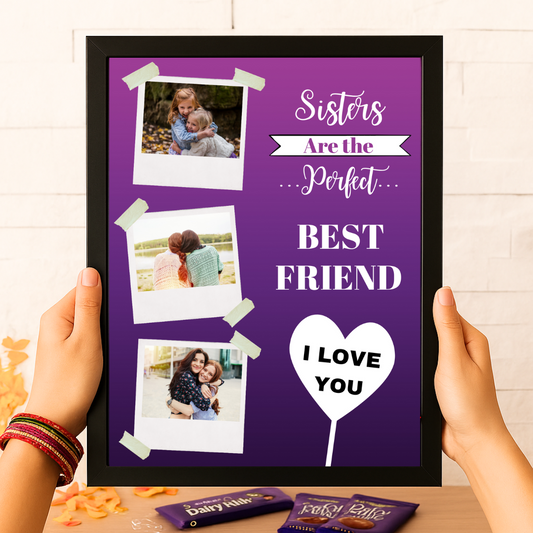 Sisters Best Friend Frame Rakhi