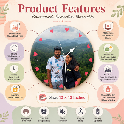 Giftiliya Photo Wall Clock