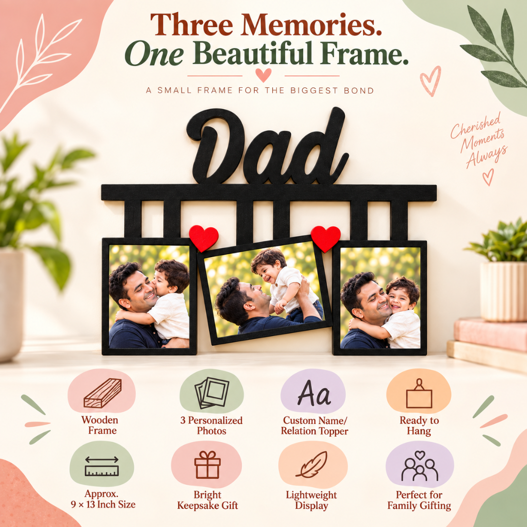 Giftiliya Wooden Frame with 3 pictures - image 8