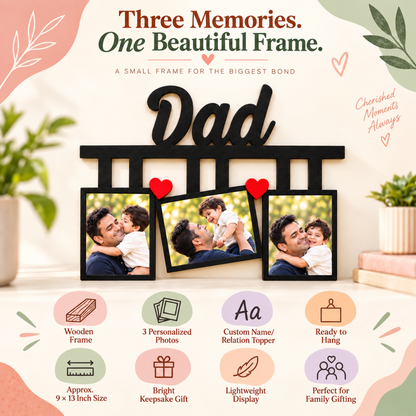 Giftiliya Wooden Frame with 3 pictures - image 8