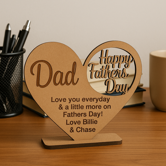 Heart Shape Table Top For Father