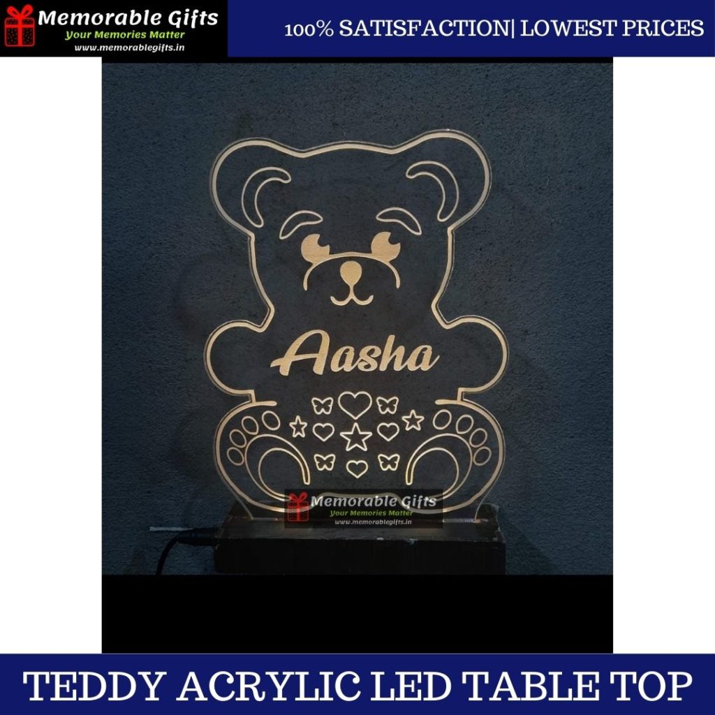 Teddy Acrylic LED Table Top