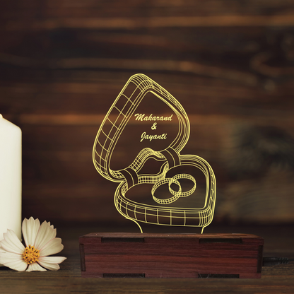 Personalized Led Ring Box Table Top