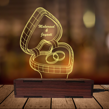 Personalized Led Ring Box Table Top