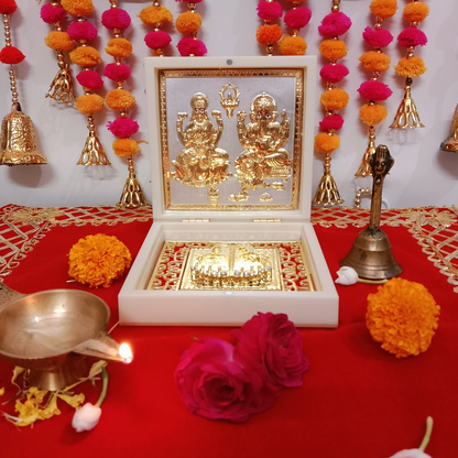 Laxmi Ganesh Mini Pooja Box