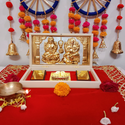 Laxmi Ganesh Mini Pooja Box