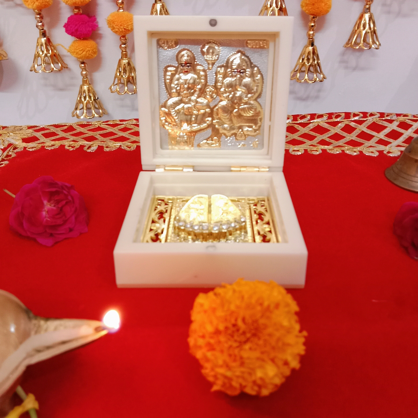 Laxmi Ganesh Mini Pooja Box